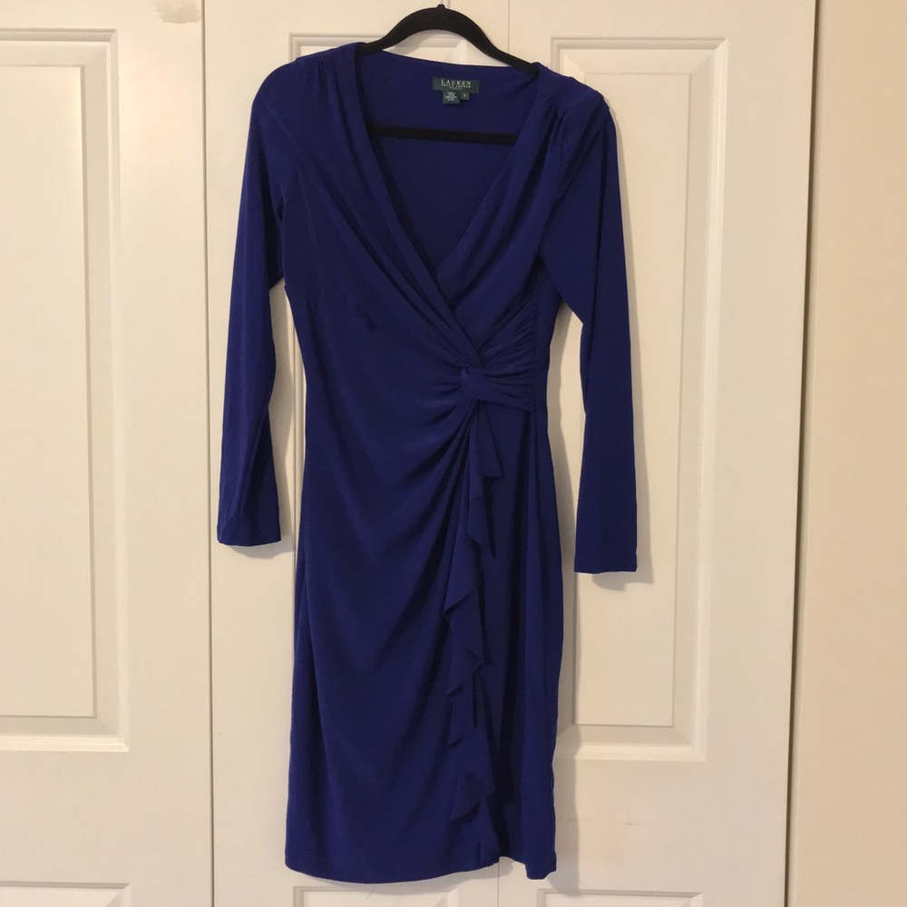 Lauren Ralph Lauren faux wrap dress